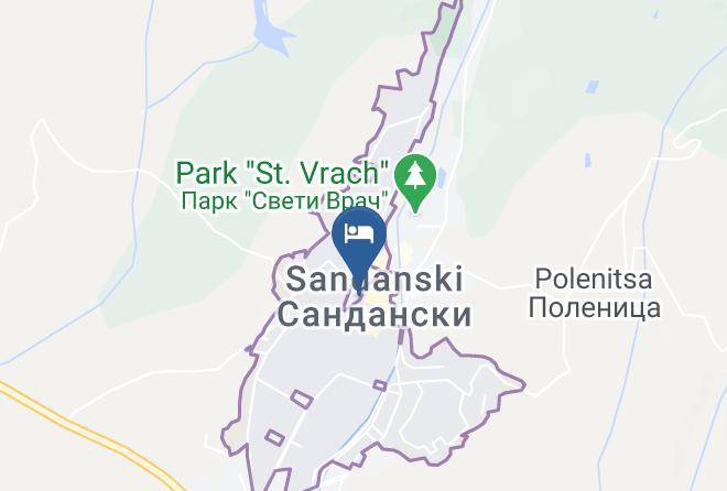Sandanski Peak Guest Rooms Map - Blagoevgrad - Sandanski