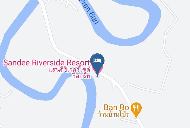 Amphoe Pran Buri - Sandee Riverside Resort Maps