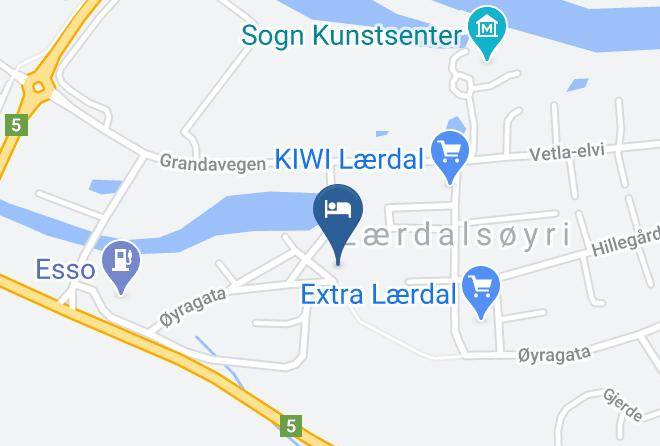 Laerdal - Sanden Pensjonat Maps