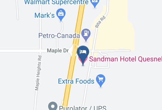 Cariboo - Sandman Hotel Quesnel Maps