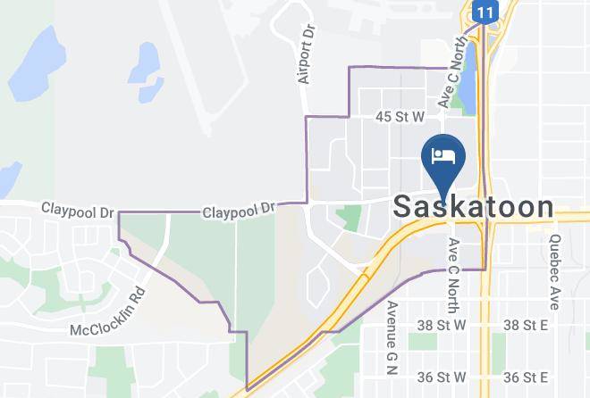 Sandman Hotel Saskatoon Map