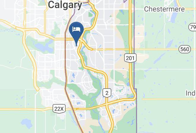 Sandman Hotel & Suites Calgary South Map
