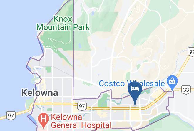 Central Okanagan - Sandman Hotel & Suites Kelowna Maps