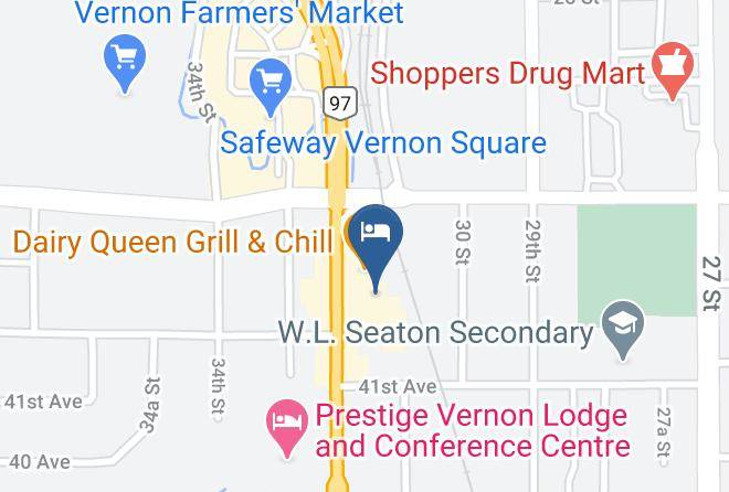 North Okanagan - Sandman Hotel & Suites Vernon Maps