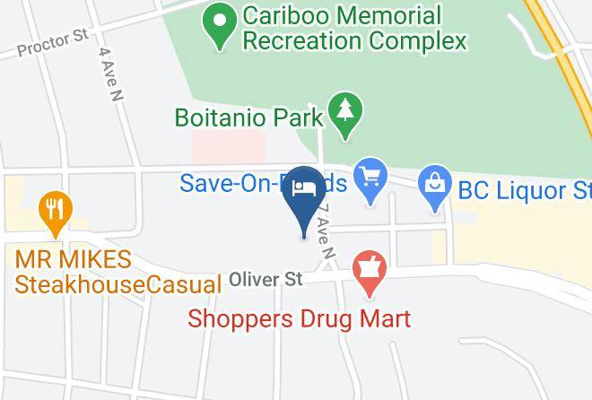 Sandman Hotel & Suites Williams Lake Map