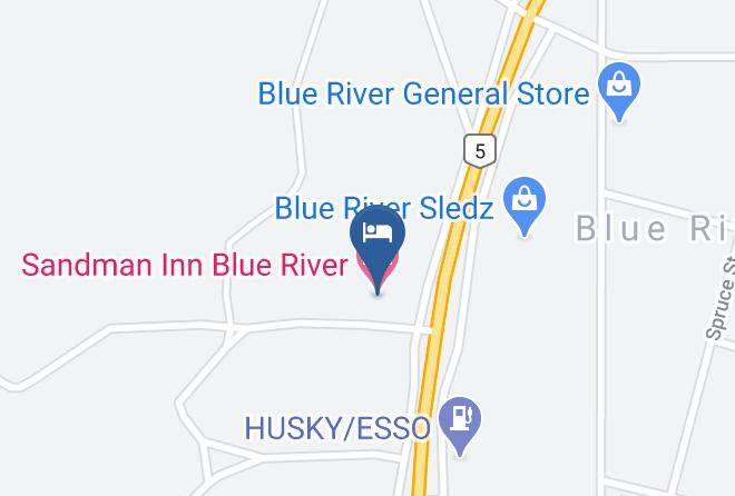 Thompson Nicola - Sandman Inn Blue River Maps