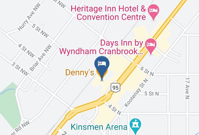 East Kootenay - Sandman Inn Cranbrook Maps