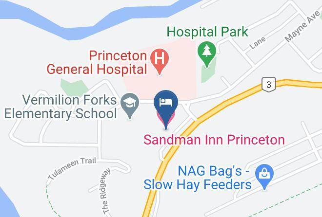 Okanagan Similkameen - Sandman Inn Princeton Maps