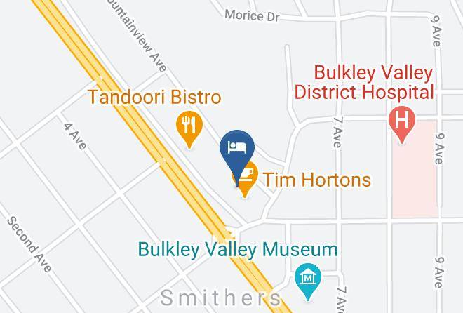 Bulkley Nechako - Sandman Inn Smithers Maps