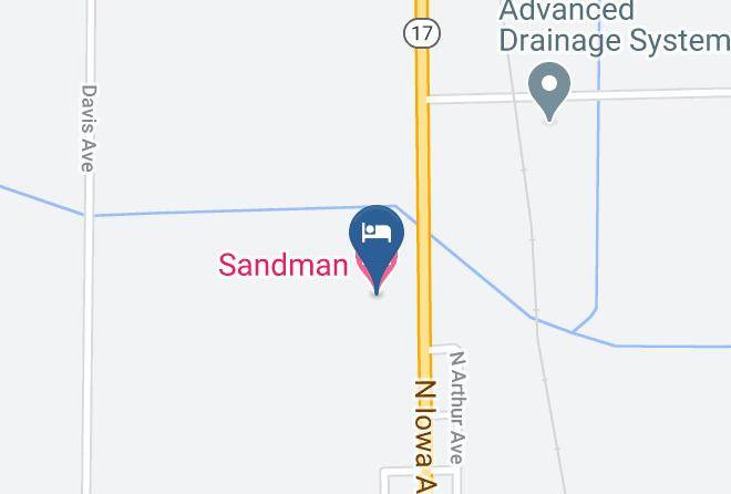 Sandman Motel Map