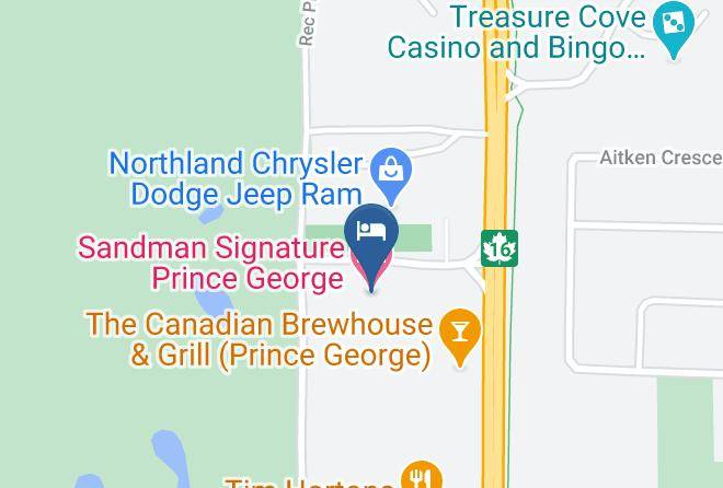 Fraser Fort George - Sandman Signature Prince George Hotel Maps