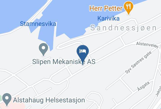 Alstahaug - Sandnessjoen Overnatting Maps