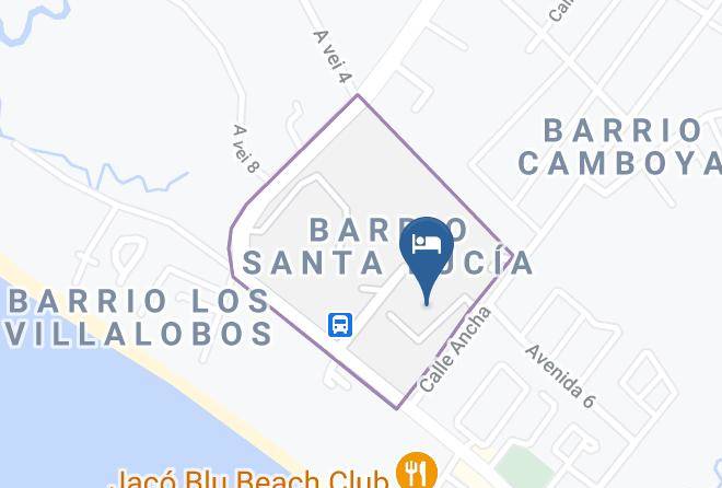 Garabito - Sandra Condo In Jaco Bay Maps