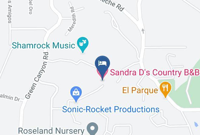 San Diego - Sandra D's Country B&b Maps