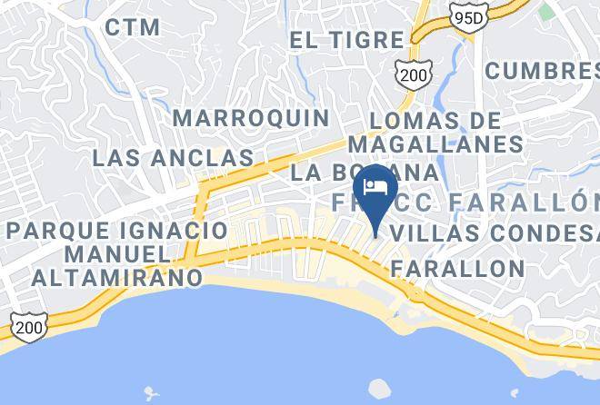 Acapulco De Juarez - Sands Acapulco Hotel & Bungalows Maps
