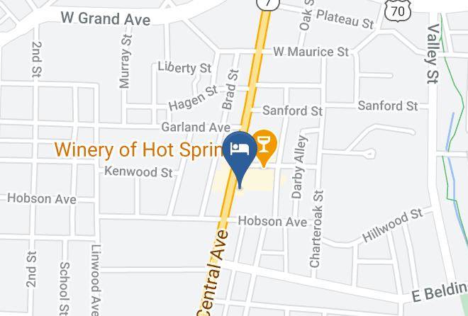 Garland - Sands Central Inn Hot Springs Maps