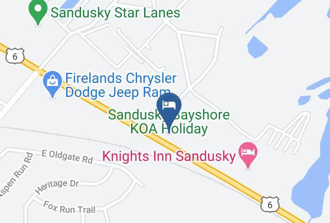 Erie - Sandusky Bayshore Koa Holiday Maps