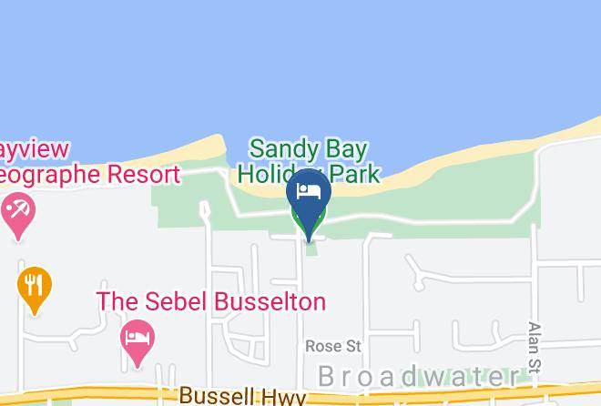 Busselton - Sandy Bay Holiday Park Maps