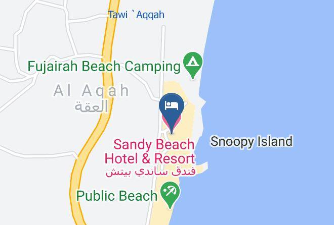 Taween Area - Sandy Beach Hotel & Resort Maps