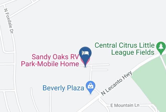 Citrus - Sandy Oaks Rv Park Mobile Home Maps