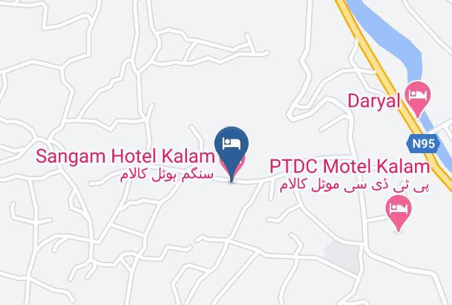 Peshawar - Sangam Hotel Kalam Maps