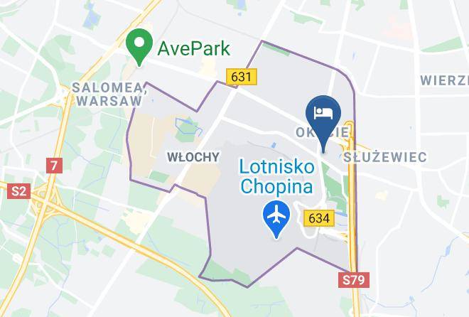 Warsaw - Sangate Hotel Airport Maps