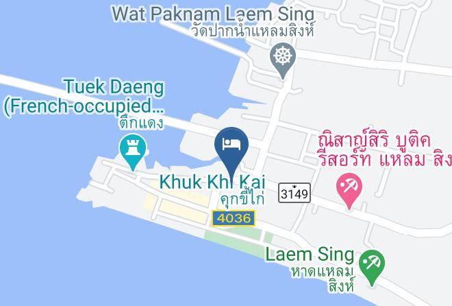 Sangtongbeach Resort Map - Chanthaburi - Amphoe Laem Sing