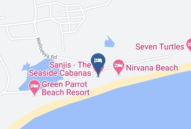 Galle - Sanjis The Seaside Cabanas Maps