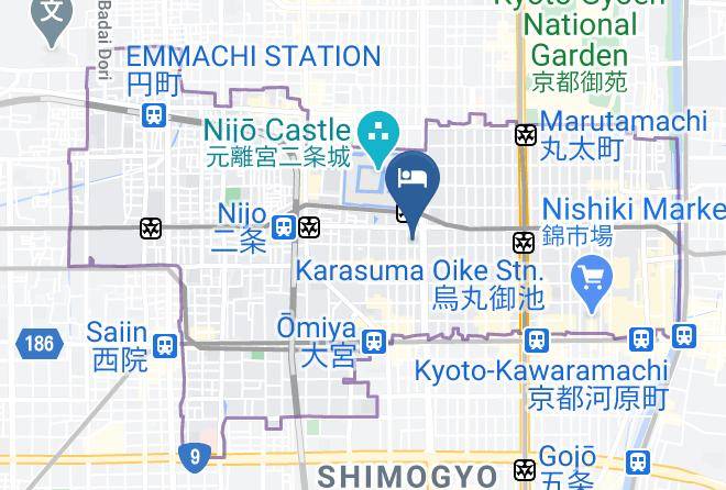 Kyoto City Nakagyo Ward - Sanjojuku Maps