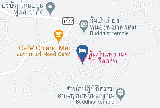 Amphoe San Kamphaeng - Sankampang Lake View Resort Maps