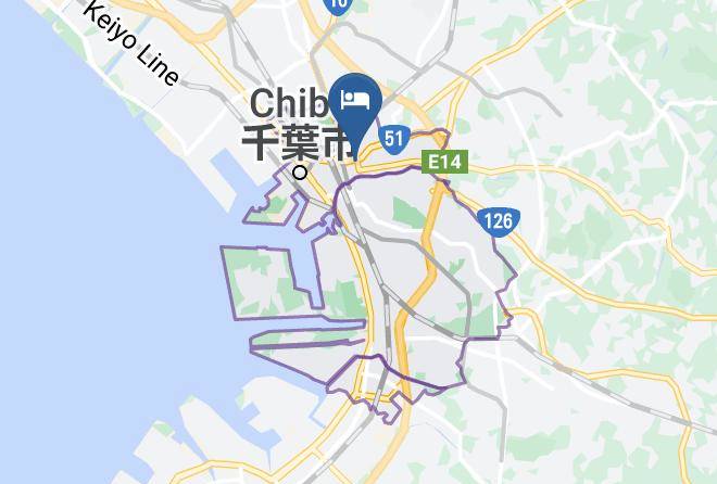 Chiba City Chuo Ward - Sankei City Hotel Chiba Maps