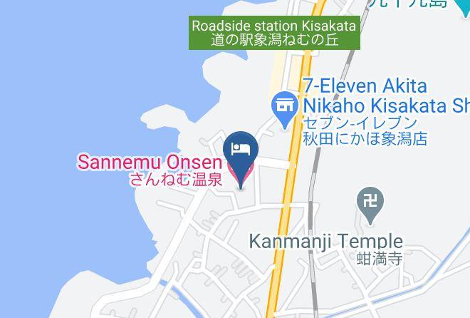 Nikaho City - Sannemu Onsen Maps