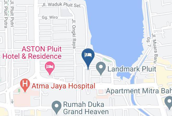 North Jakarta - Hotel Zia Sanno Jakarta Pluit Maps