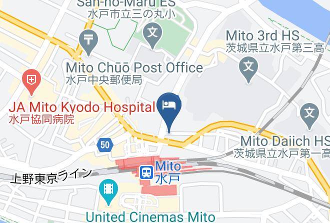 Mito City - Sannomaru Hotel Maps