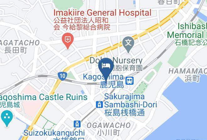 Kagoshima City - Sanshu Ryokan Maps