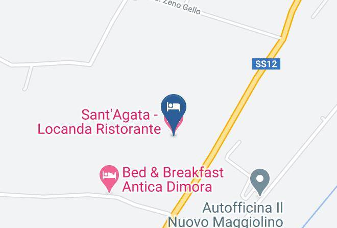 Pisa - Sant'agata Locanda Ristorante Maps
