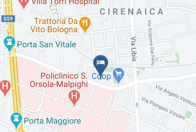 Bologna - Sant'orsola Accomodations Maps