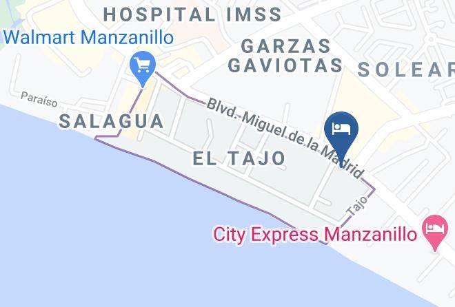 Manzanillo - Santa Barbara Suites & Hotel Maps