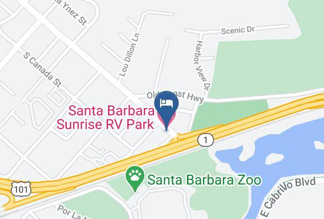 Santa Barbara - Santa Barbara Sunrise Rv Park Maps