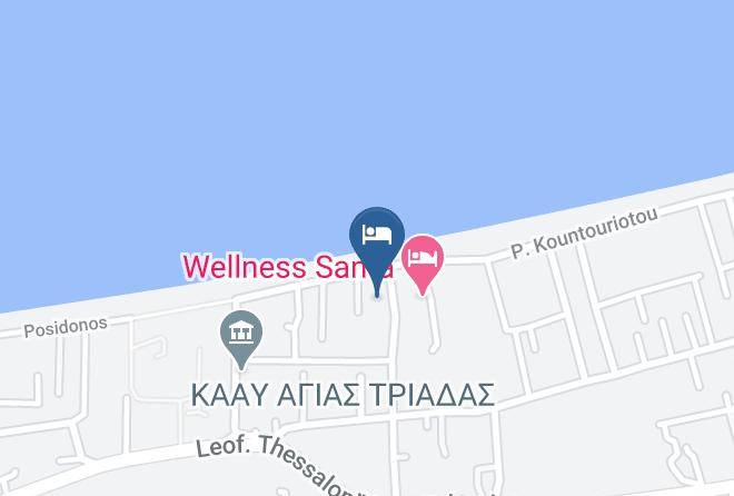 Salonica - Santa Beach Hotel Maps