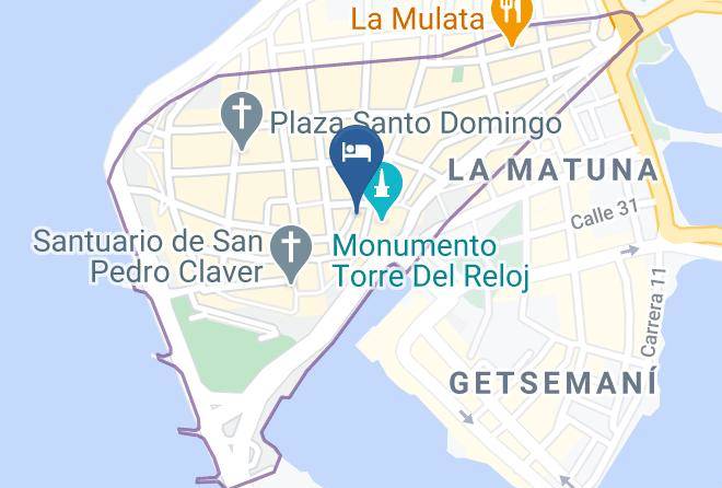 Cartagena De Indias - Santa Catalina Hotel Maps