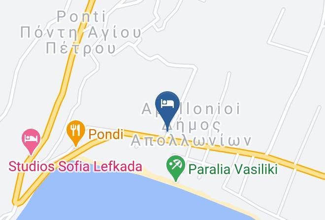 Levkas - Santa Emelia Maps