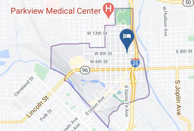 Pueblo - Santa Fe Inn And Suites Pueblo Maps