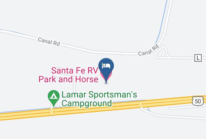 Prowers - Santa Fe Rv Park And Horse Motel Maps