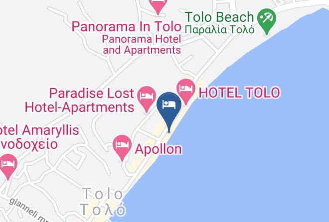 Argolis - Santa Maria Hotel Maps