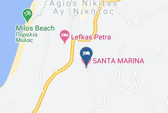 Levkas - Santa Marina Hotel Maps