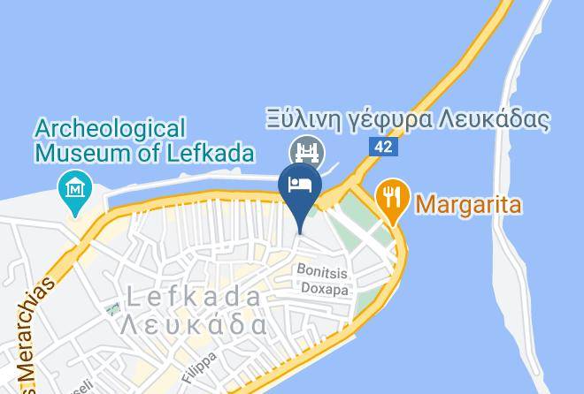Levkas - Santa Maura Hotel Maps