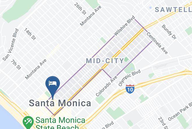 Santa Monica Proper Hotel Map