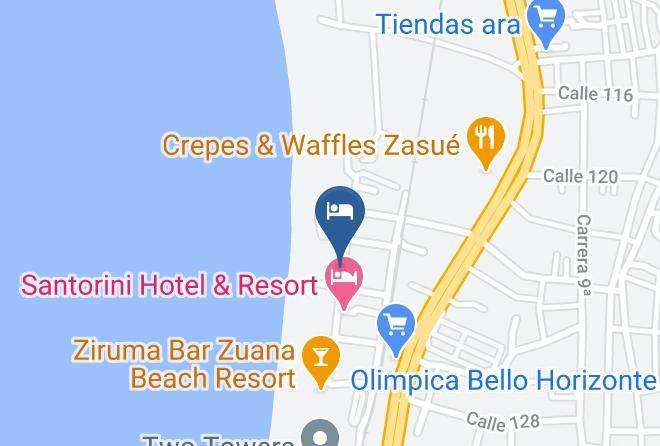 Santa Marta - Santamaria Del Mar Hotel Boutique Maps