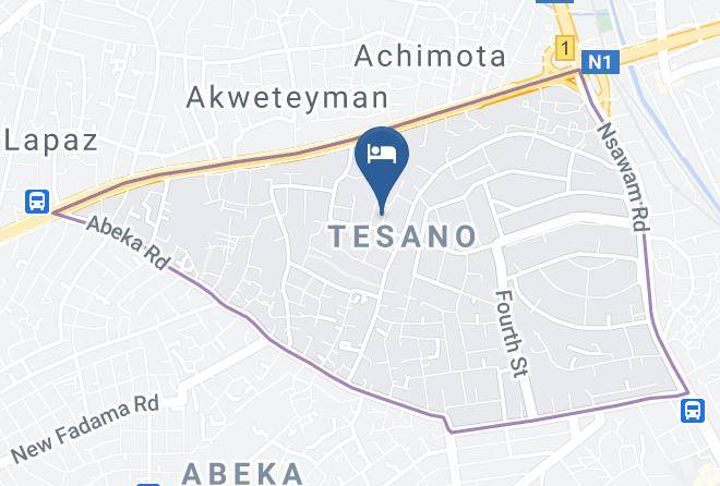 Accra - Santana Hotel Accra Maps